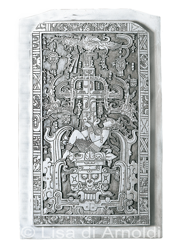 Grabplatte Von Palenque Relief Atelier